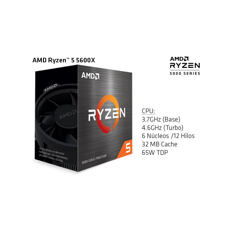 CPU AMD Ryzen 5 5600X / 32MB / 3.7GHz Boost 4.6GHz / 6 nhân 12 luồng [ HÀNG CHÍNH HÃNG , NEW 100% ] | BigBuy360 - bigbuy360.vn