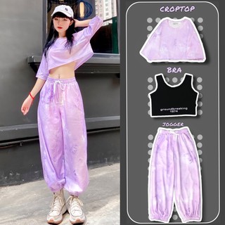 [ SALE 20% ] Set áo croptop + quần + bra