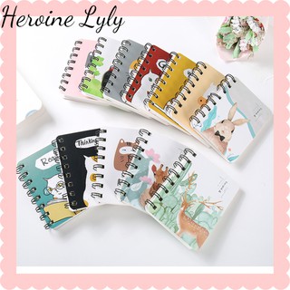 Sổ tay mini gáy lò xo bìa cute cỡ nhỏ