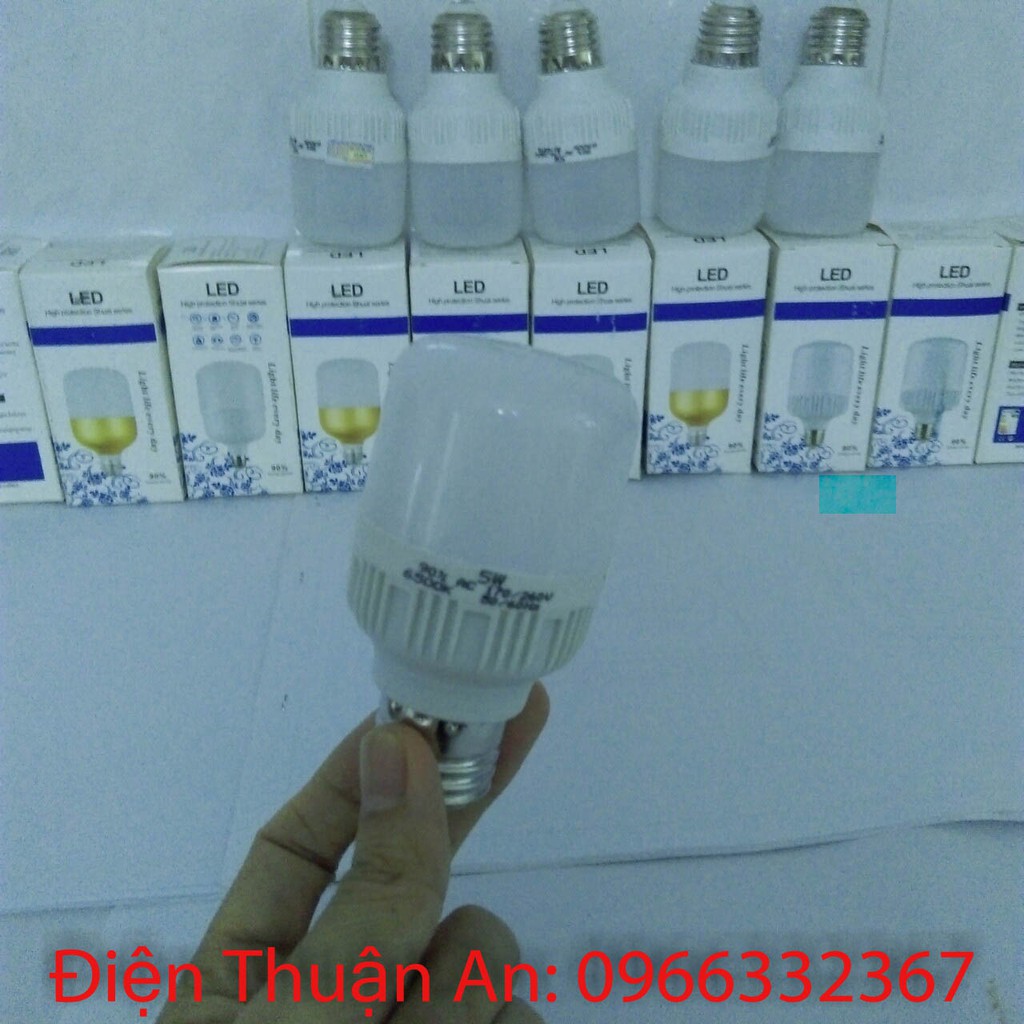 BÓNG ĐÈN LED TRỤ 5W SIÊU TIẾT KIỆM ĐIỆN - SÁNG NHẤT SHOPEE