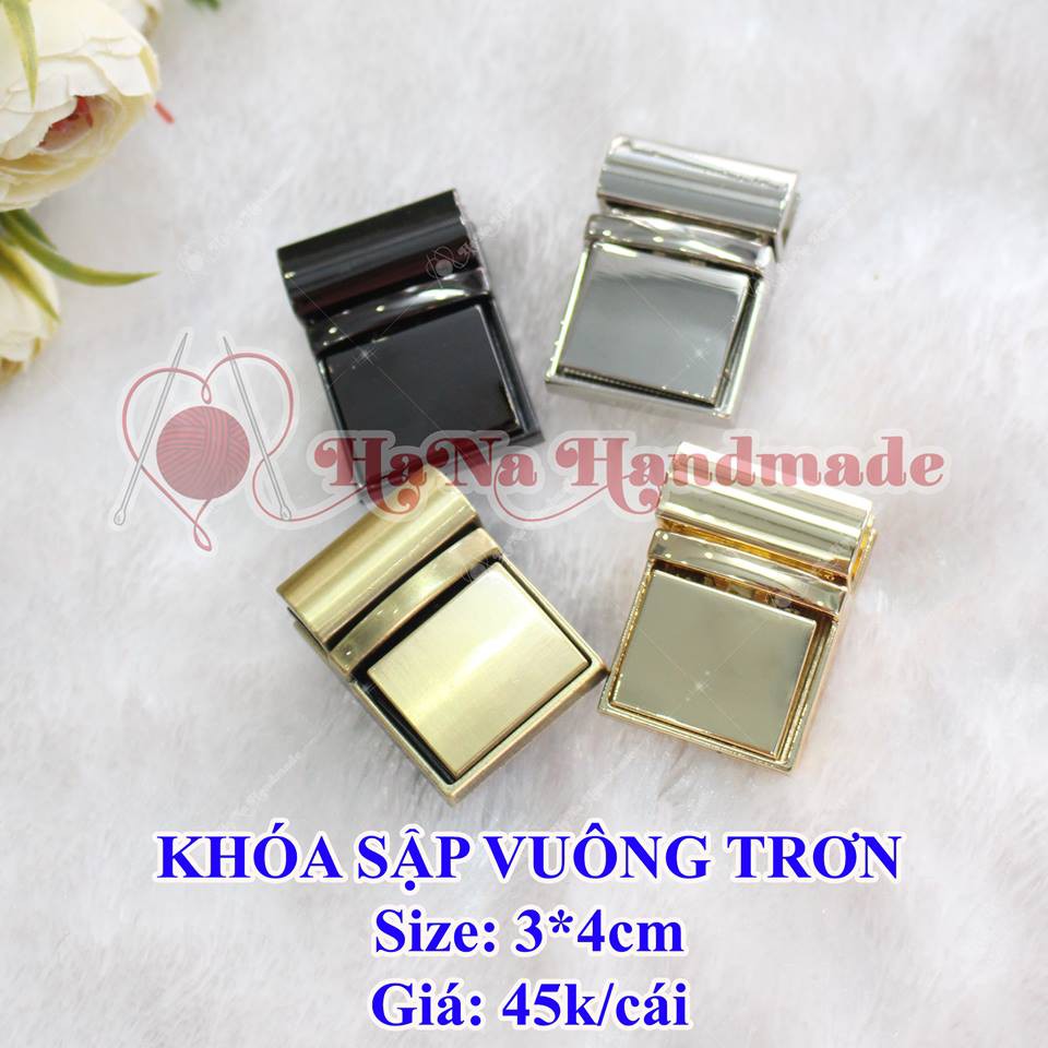 Khóa Sập Vuông Trơn (45k/cái) / khoá sập vuông trơn