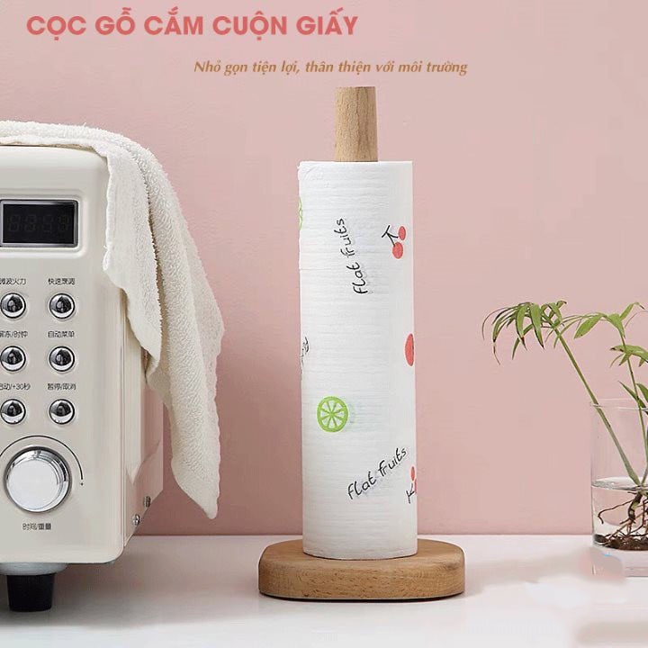 COMBO 5 CUỘN KHĂN LAU BẾP ĐA NĂNG KÈM CỌC GỖ