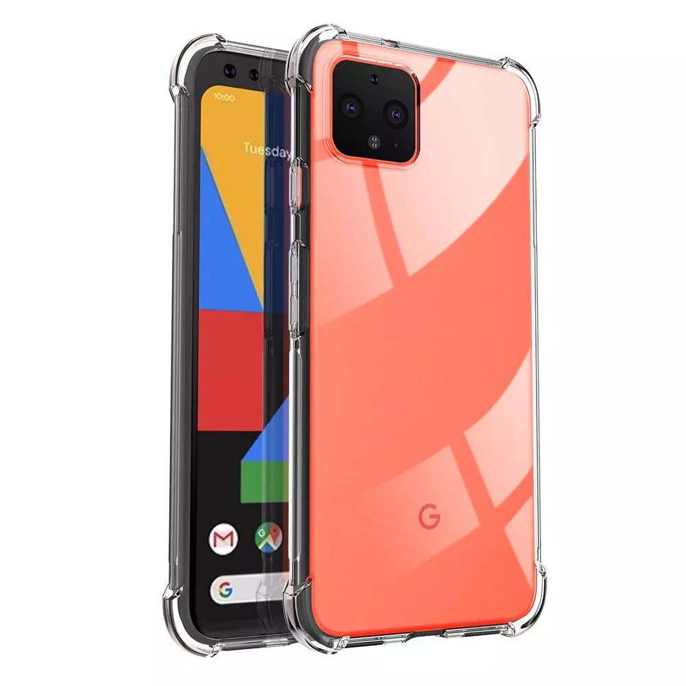 Ốp lưng Pixel 3XL / Pixel 3 / Pixel 4 / Pixel 4XL / 2 / 2XL / 5 dẻo trong lồi 4 góc ôm khít máy hạn chế ố vàng