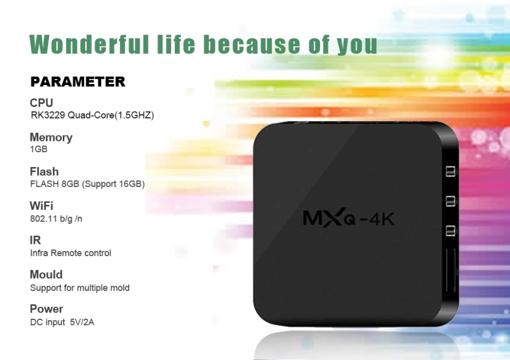 ANDROID Đầu Tv Box Mxq-4K Rk3229 Hd Và Phụ Kiện