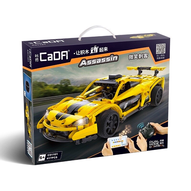 Lego technic - cada c51101  lắp ráp xe đua assassin có điều khiển lập - ảnh sản phẩm 1