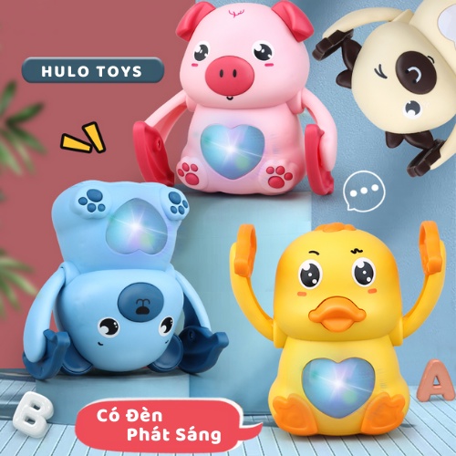 Đồ Chơi Khỉ Nhào Lộn Hulo Toys Phát Âm Nhạc Và Sáng Đèn - Đồ Chơi Giải Trí Cho Bé Trai, Bé Gái, Gấu Cute