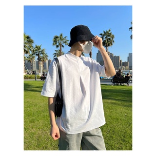 ÁO COTTON CỔ CHÉO FORM RỘNG UNISEX BASIC TRENDY