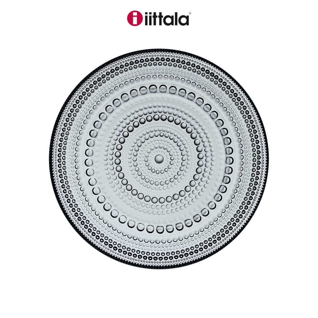 Đĩa thủy tinh Kastehelmi Iittala Màu Ghi
