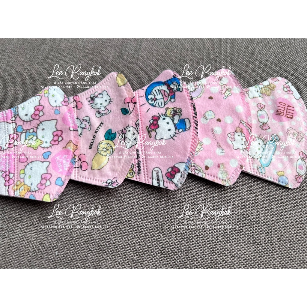 Set Mix 5 Cái Không Chọn Mẫu  Khẩu Trang Hello Kitty, Mikey Mouse, Siêu Nhân, Chó Cứu Hộ - Wincy Mart Shop