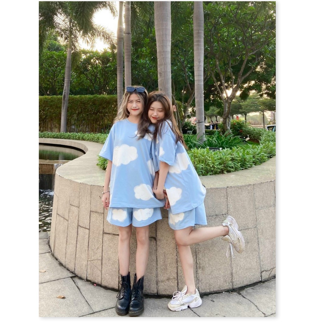 ĐỒ BỘ NAM NỮ IN HÌNH ĐÁM MÂY CHẤT THUN COTTON CO GIÃN BỐN CHIỀU MẶC MÁT FORM RỘNG THOẢI MÁI VẬN ĐỘNG TRẺ TRUNG NĂNG ĐỘNG | BigBuy360 - bigbuy360.vn