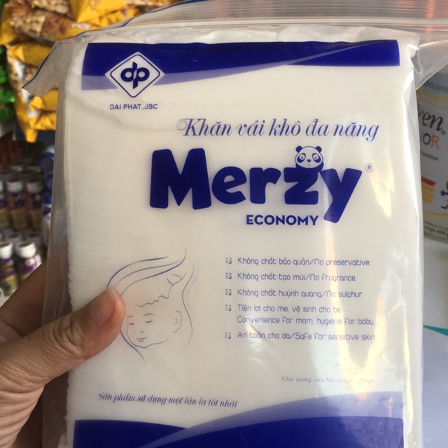 Khăn khô đa năng Merzy loại 250g( bản to)