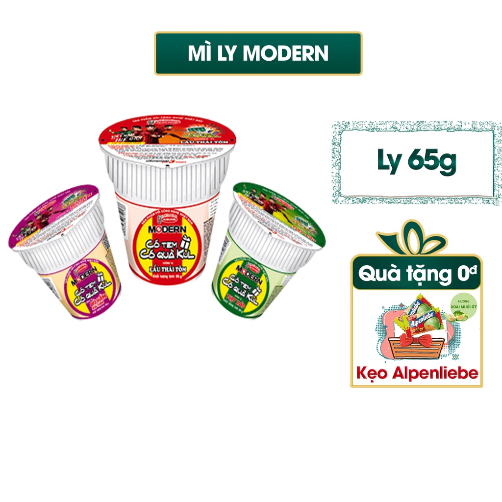 Mì ly Modern Lẩu Thái Tôm Ly 65g | BigBuy360 - bigbuy360.vn