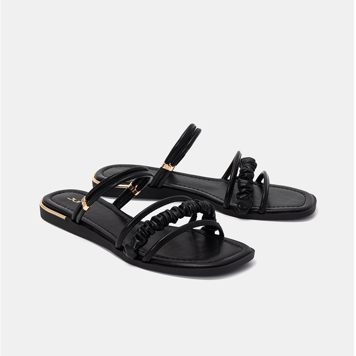 Giày Sandal Nữ Thời Trang 3cm JUNO Dây Quai Nhún SD03057