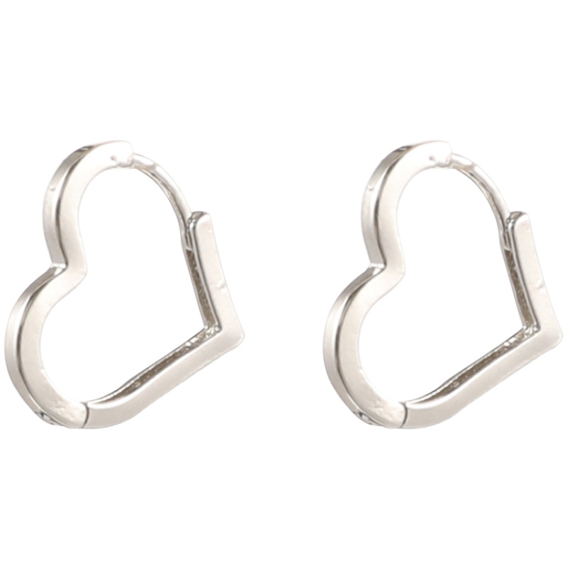 Hoa Tai Hình Trái Tim Đơn Giản Thời Trang Cho Nữ