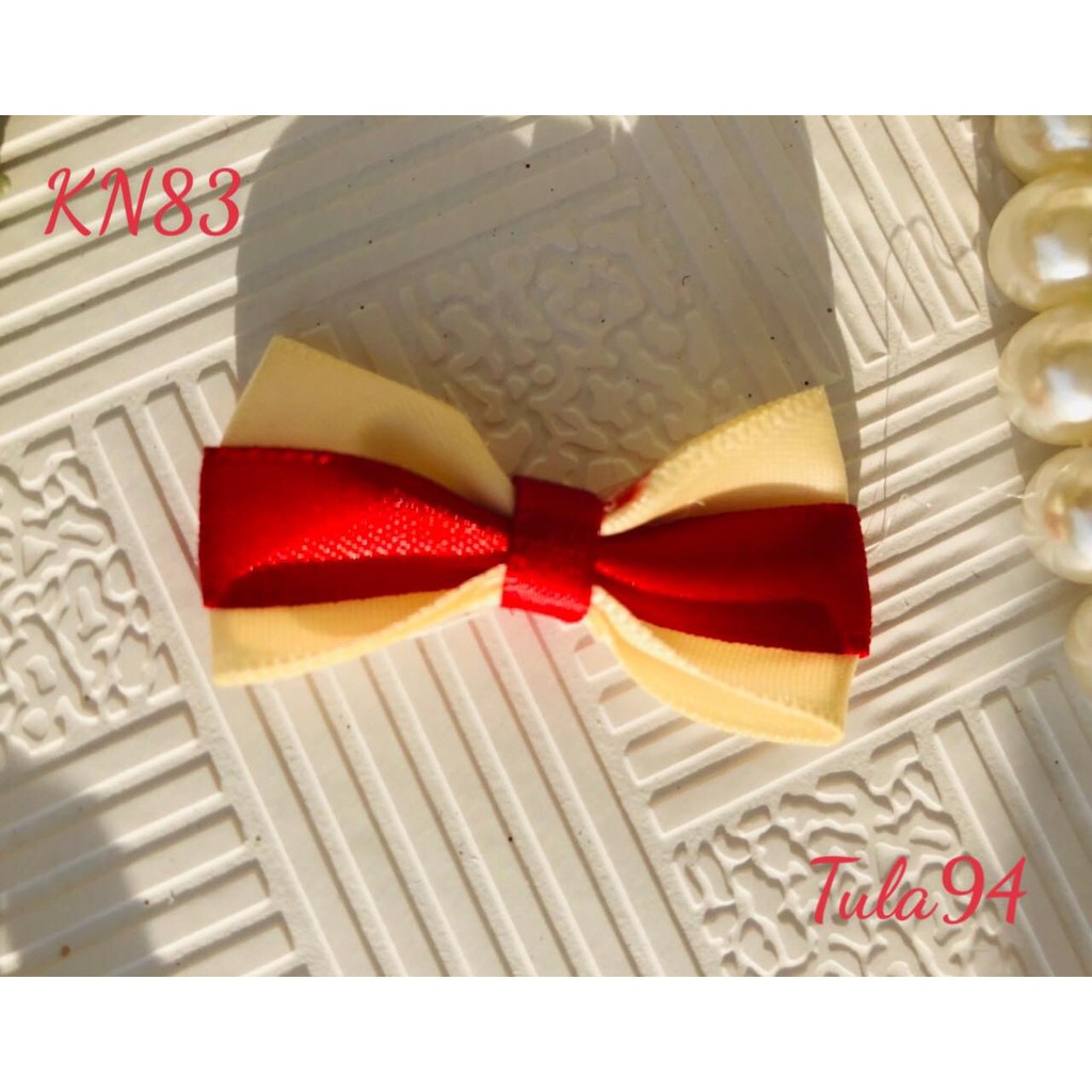 Kẹp sườn ruy băng satin mini kích thước 5cm cho bé