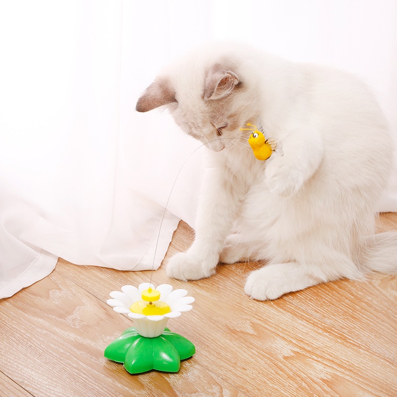 Đồ chơi xoay tự động bằng pin tăng phản xạ cho mèo - MIAOCAT