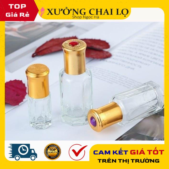 Vỏ lọ bi lăn Ruby rỗng đựng dầu thơm , phụ kiện du lịch