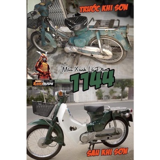 1144 _ Chai sơn xịt sơn xe máy Samurai 1144 màu xanh lá đậm ánh kim tuyến lấp lánh _ Super Green Samurai _ shop uy tín