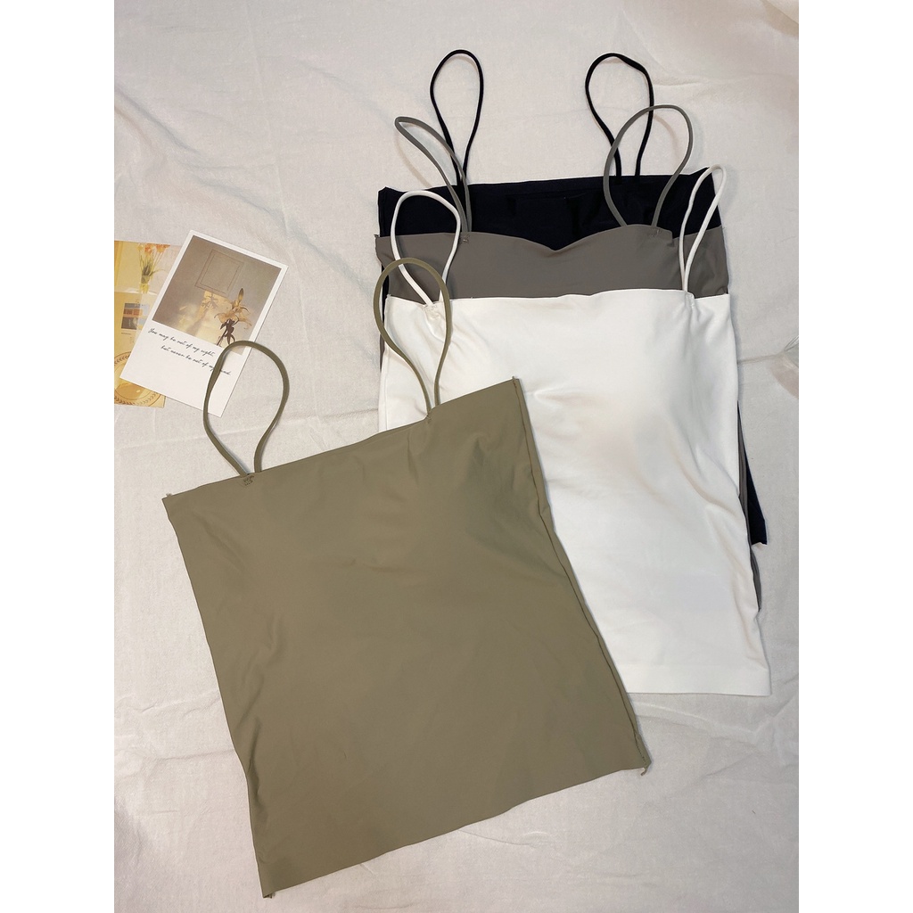 Áo Hai Dây Màu Sắc Trơn Quyến Rũ Cho Nữ