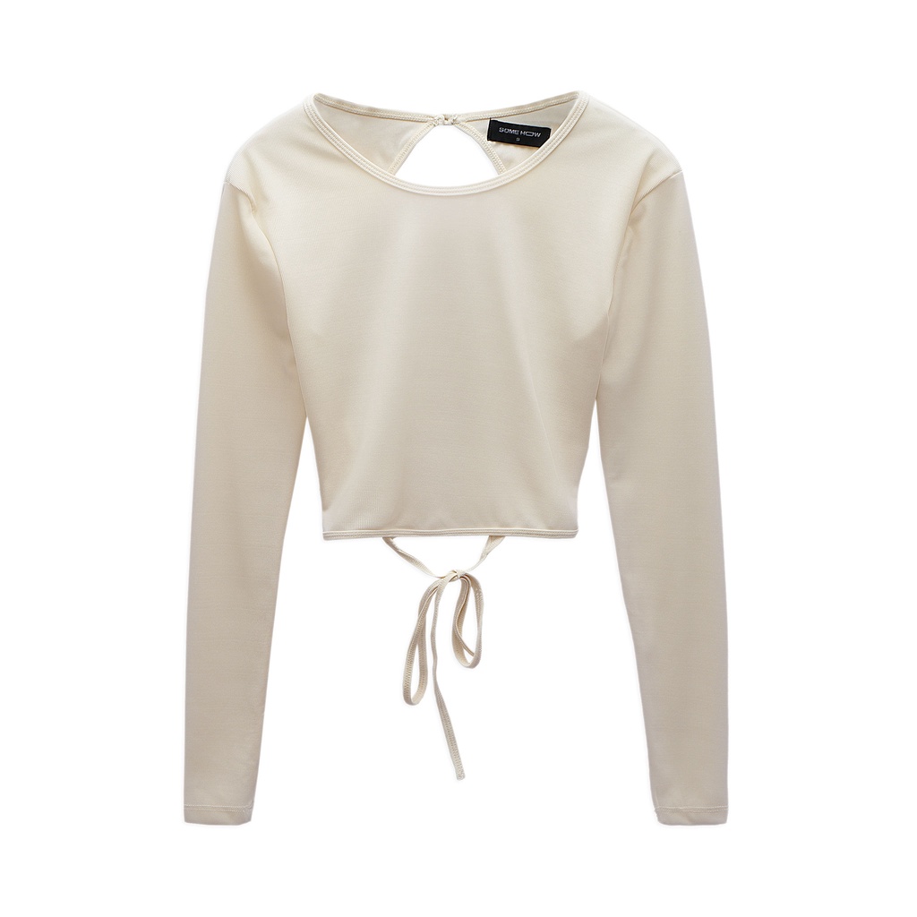 Áo Croptop Nữ Triangle Back Bow Tie , Chất Thun BOA DO2 Thoải Mái , WC000044,SOMEHOW
