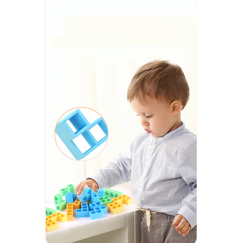 Đồ chơi xếp hình thăng bằng Happy a Jenga - Đồ chơi giáo dục cho bé