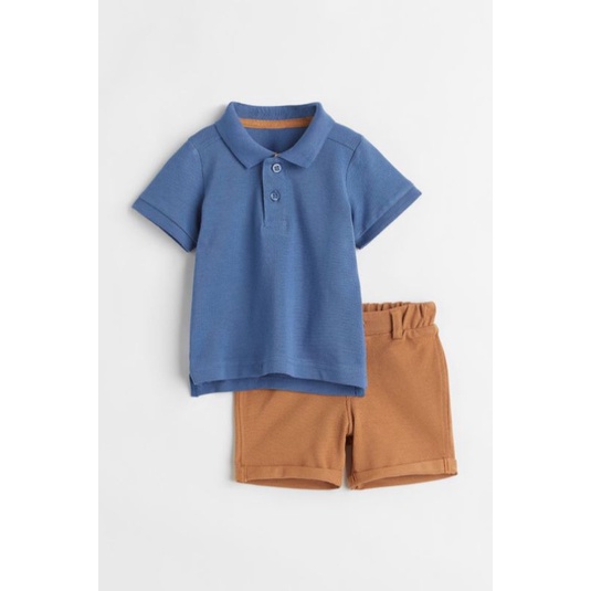 Bộ polo bé trai chính hãng HM