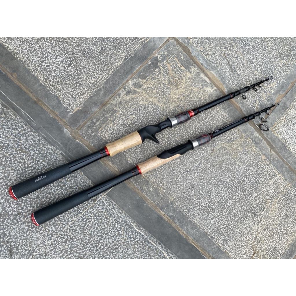 Cần Câu Lure Rút Gọn YERBOR Xoắn X Toàn Thân _ Đồ Câu Lure