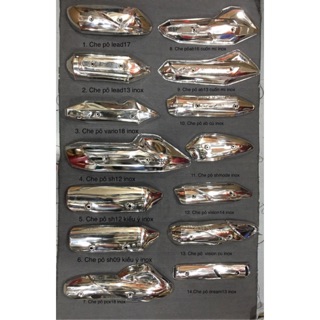 Ốp pô inox các dòng xe