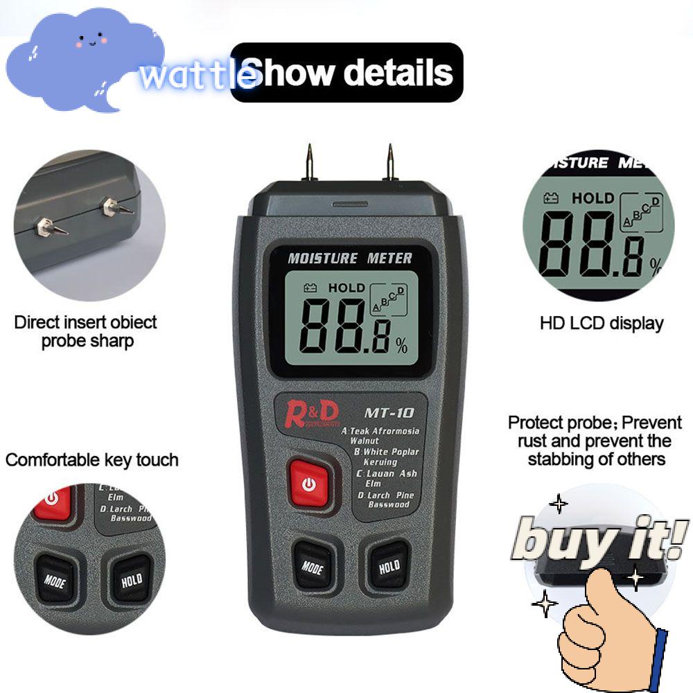 Máy Đo Độ Ẩm Gỗ EMT01 Mật Độ Cây 0~99.9%