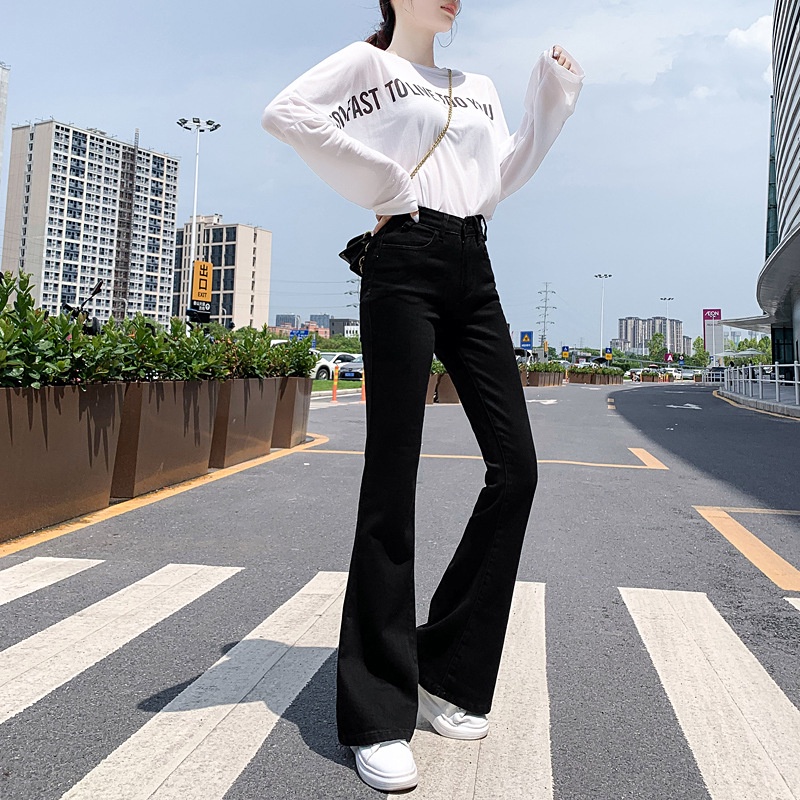 Quần ống loe nữ cạp cao dáng dài, quần legging ống loe lưng cao tôn dáng chất cotton co giãn - Mia Shore M888