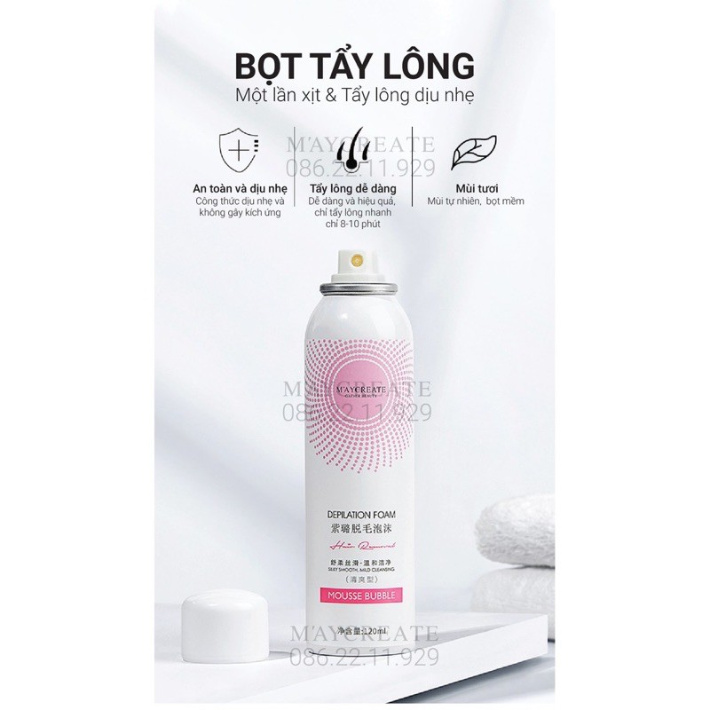 CHÍNH HÃNG — Xịt Tẩy Lông Toàn Thân MAYCREATE Cao Cấp, Xịt Tẩy Lông Vùng Bikini | BigBuy360 - bigbuy360.vn