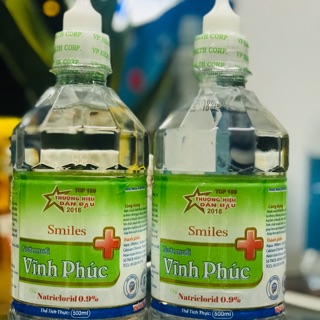 NƯỚC MUỐI SINH LÍ VĨNH PHÚC CHAI 500ML