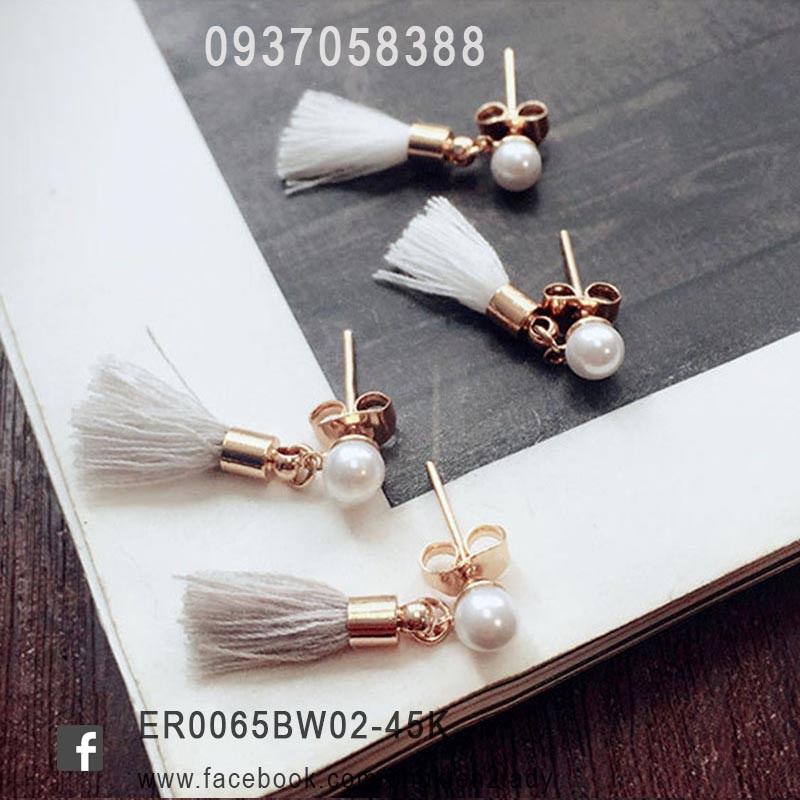 Khuyên tai tua rua xuất khẩu ER0065BW02