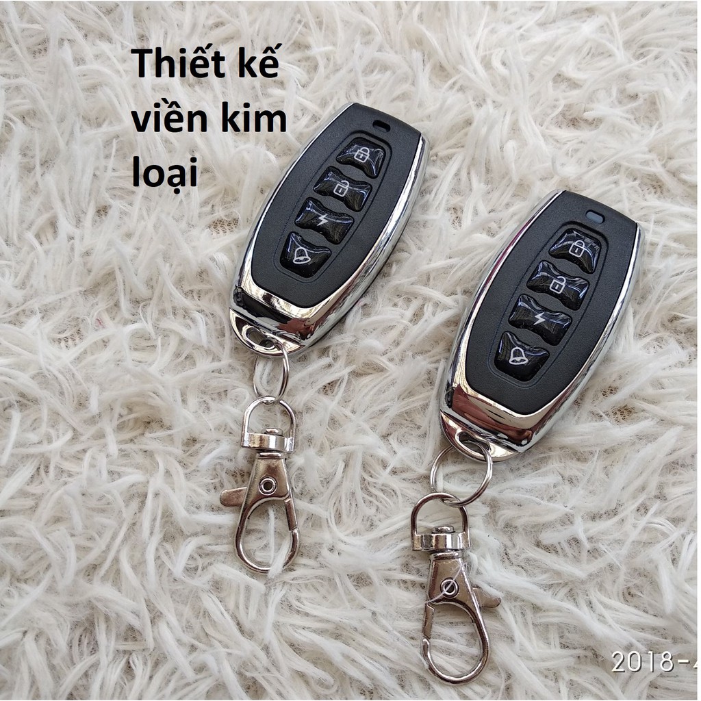 Khóa chống trộm xe máy 4 nút 2 viền thép giống nhau TA-11