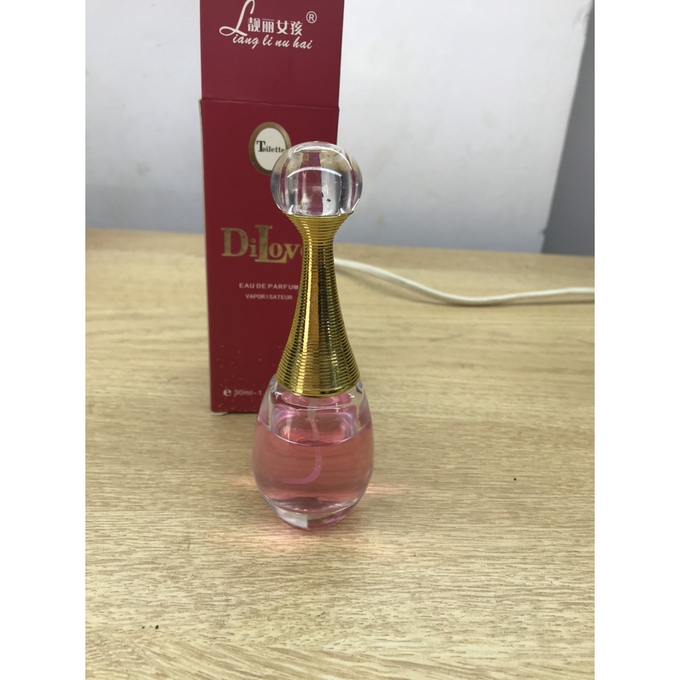 nước hoa dilove 20ml size nhỏ màu hồng thanh lý giá rẻ ( 1 chai )