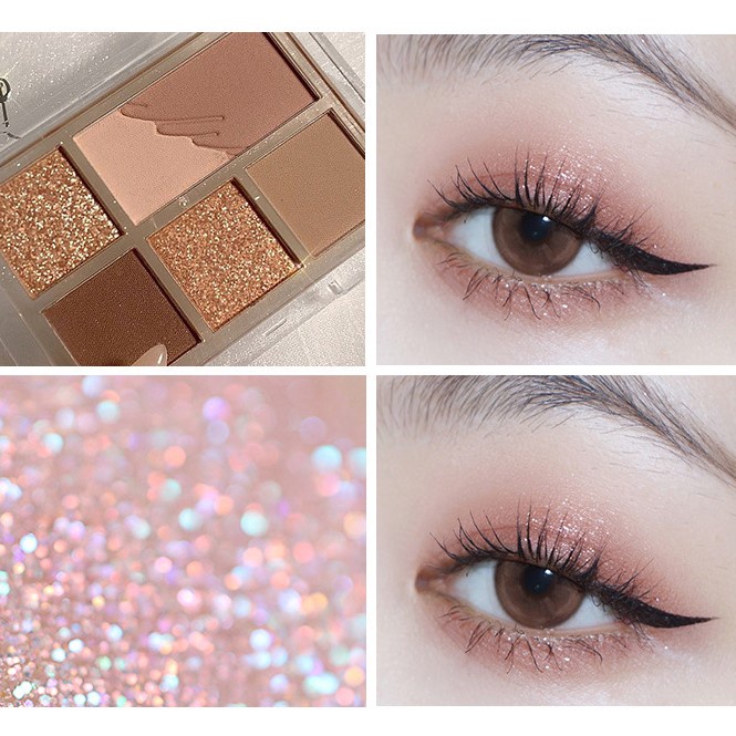 Bảng phấn trang điểm mắt Maffick 6 ô màu thời trang, chống thấm nước | BigBuy360 - bigbuy360.vn