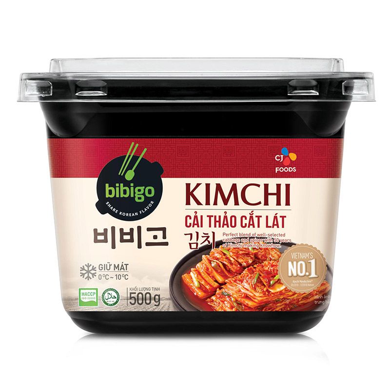 KIM CHI CẢI THẢO CẮT LÁT BIBIGO 500G (Ngon)
