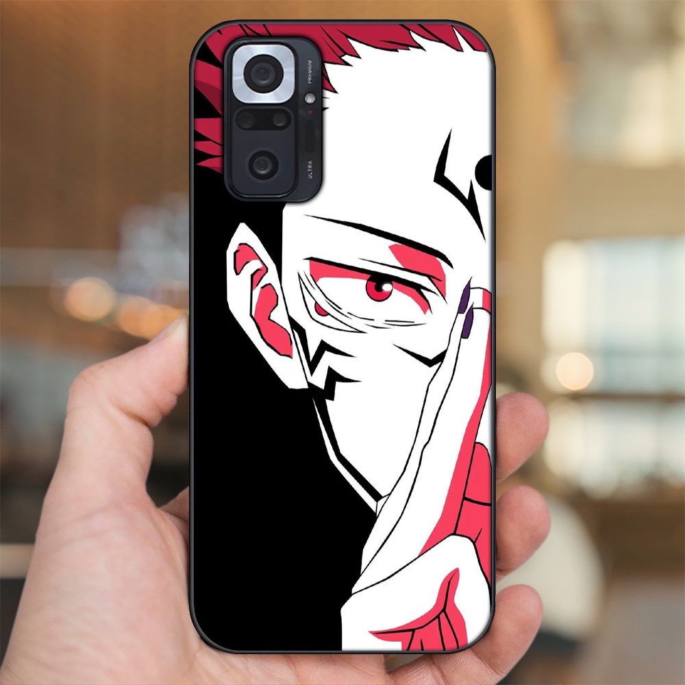 Ốp lưng Xiaomi Redmi Note 10 Pro viền đen in hình Yuji Jujutsu Kaisen