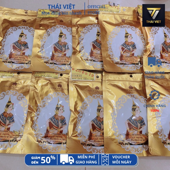 Miếng dán thải độc chân thái lan Gold Princess