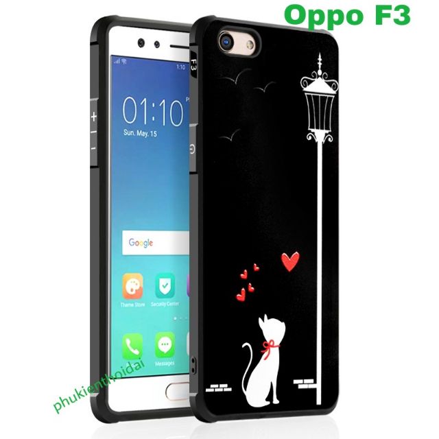Oppo F3 ốp lưng chống sốc In 3D cao cấp