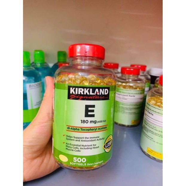 Viên uống Vitamin E 400IU Kirkland 500 viên
