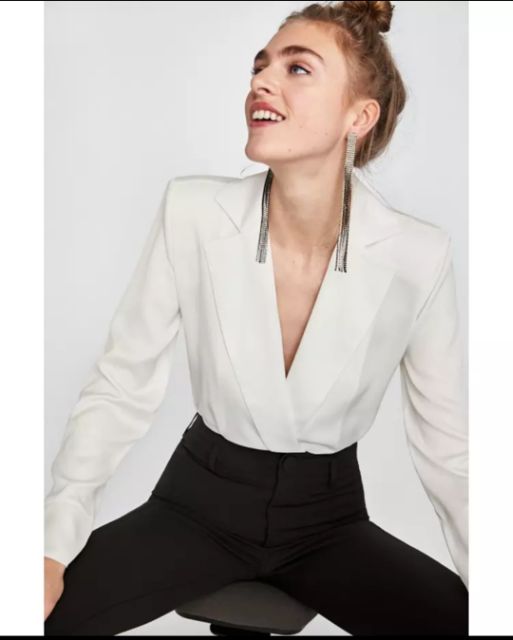 Áo vạt chéo cổ vest