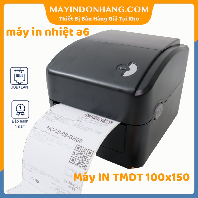 Combo sản phẩm máy in nhiệt khổ A6, in đơn hàng TMDT Chuyên in đơn Shopee Xprinter 420B - ATP 420B USB + LAN