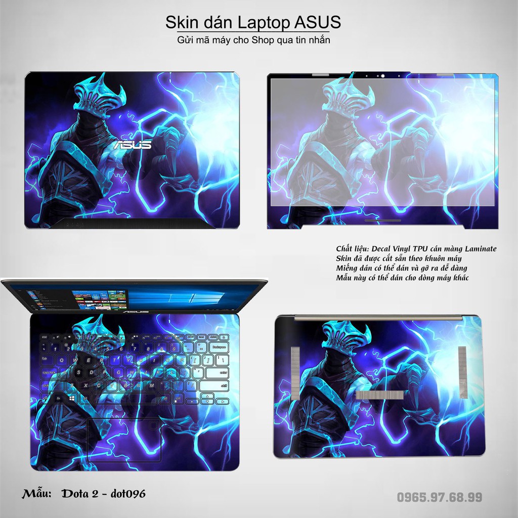 Skin dán Laptop Asus in hình Dota 2 _nhiều mẫu 16 (inbox mã máy cho Shop)