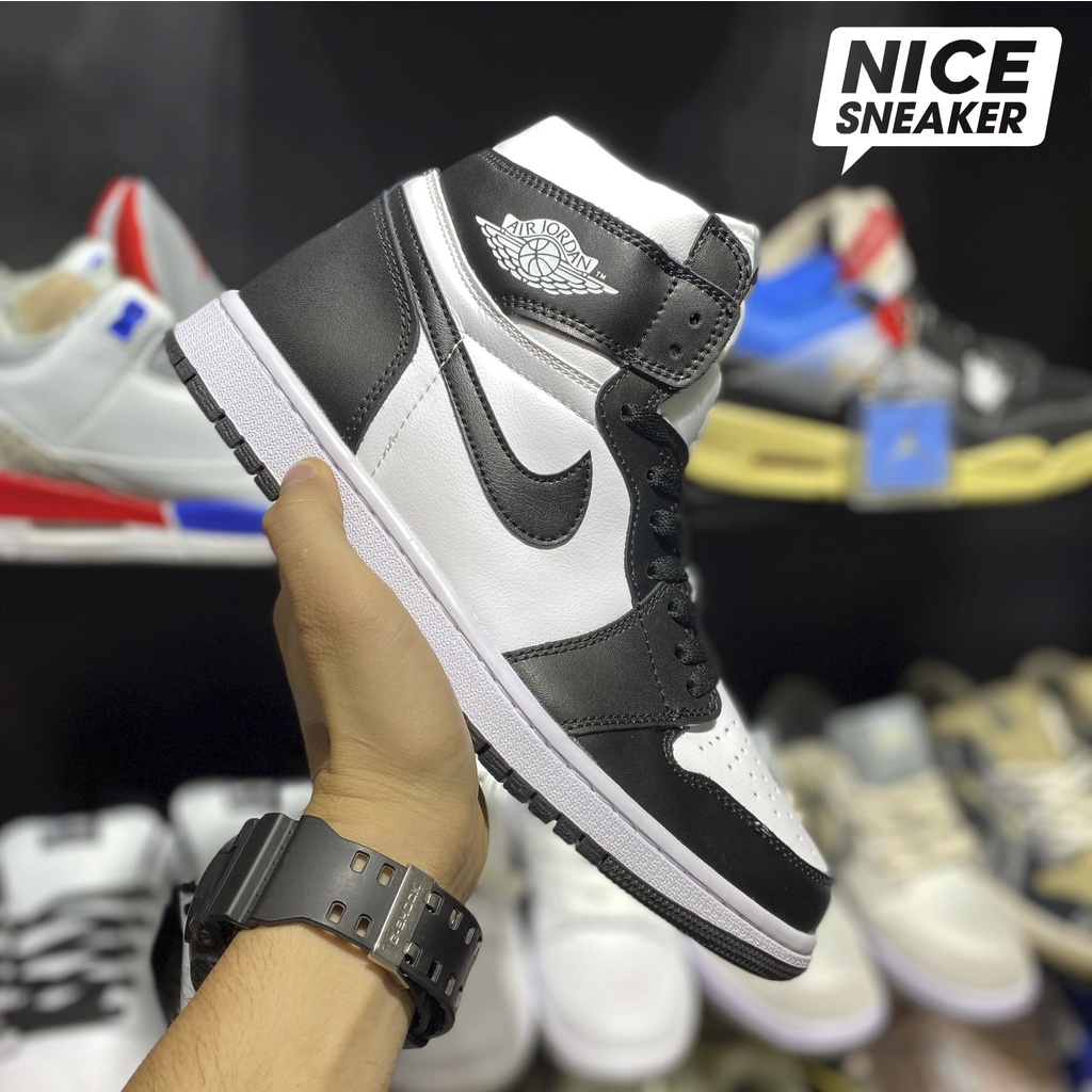Giày Nike Air Jordan 1 High Retro Back White ( trắng/đen) - Phiên bản 1:1 chuẩn | Nice Sneaker .