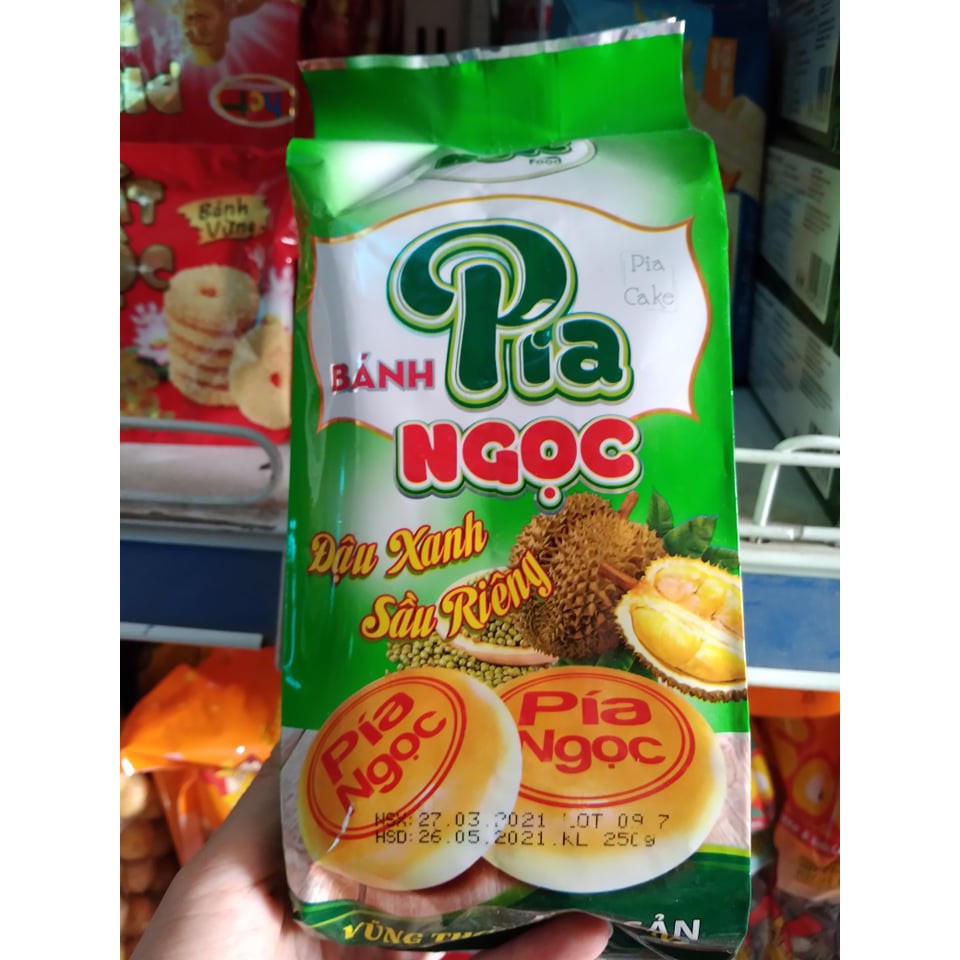 BÁNH PÍA NGỌC ĐẬU XANH SẦU RIÊNG 250G