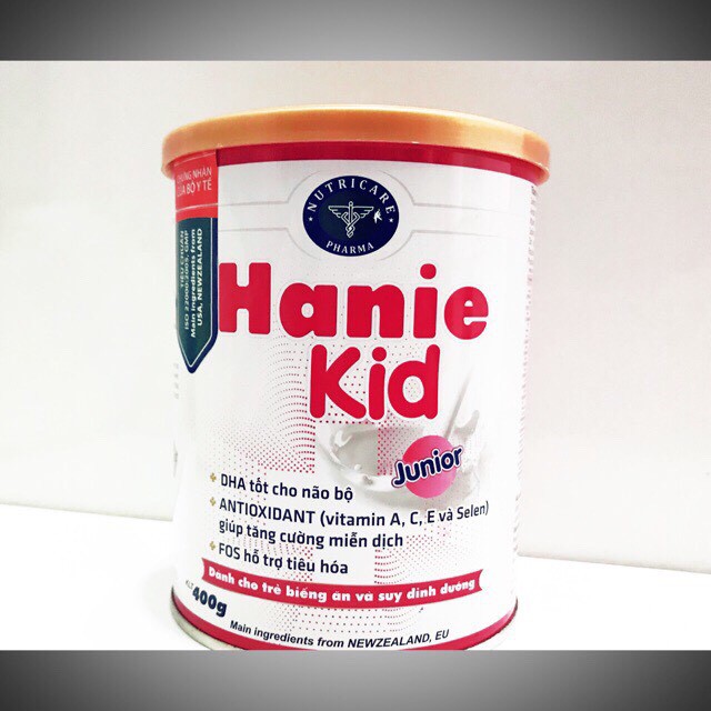 Sữa Hanie kid biếng ăn 1+ 400g(1-2 tuổi)