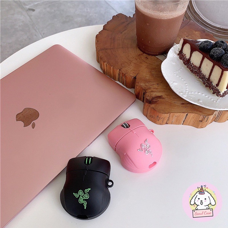 Case vỏ ốp bao đựng tai nghe không dây Airpods 1 2 pro Chuột Razer