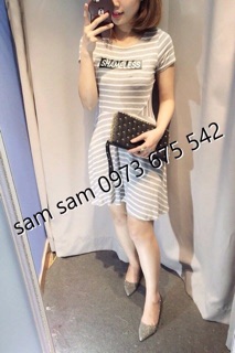 Váy f21 kẻ ngang
