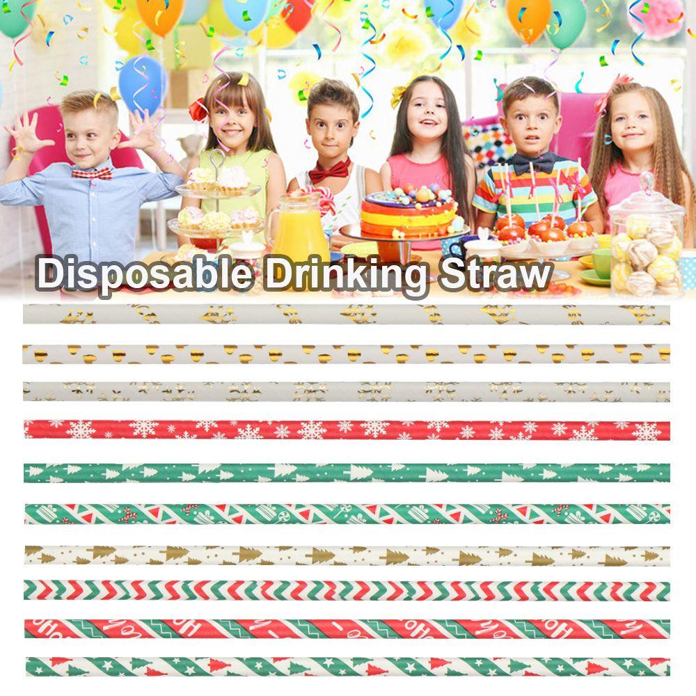 Set 25 Ống Hút Giấy Trang Trí Tiệc